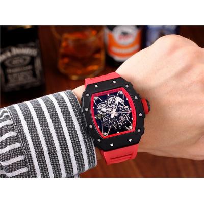 Replica RM35-01 A21j Automatic Movement Mens Watch Skeleton Dial Rubber Strap B E28