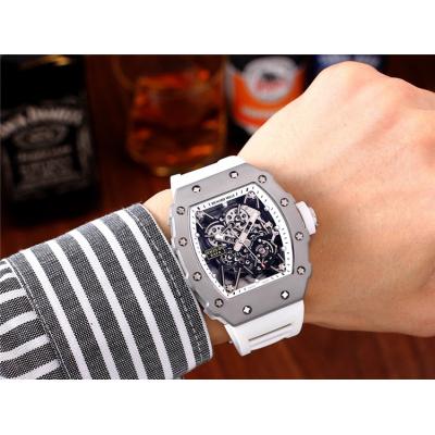 Replica RM35-01 A21j Automatic Movement Mens Watch Skeleton Dial Rubber Strap C E28