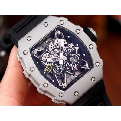 Replica RM35-01 A21j Automatic Movement Mens Watch Skeleton Dial Rubber Strap C E28