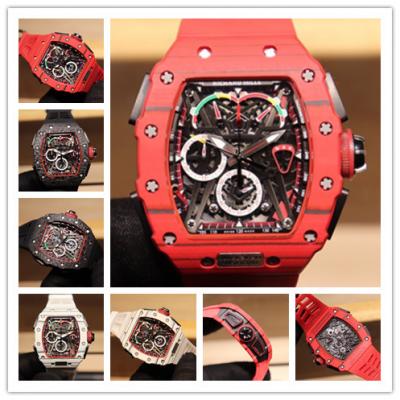 Replica RM50-03 A21j Automatic Movement Mens Watch Skeleton Dial Rubber Strap E45