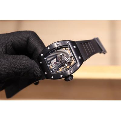 Replica RM052-2 Japan Miyota 8215 Automatic Movement Mens Watch Skeleton Dial Rubber Strap E47