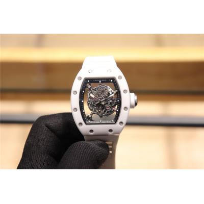 Replica RM055 A21j Automatic Movement Mens Watch Skeleton Dial Rubber Strap E52