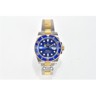 Submariner 116613 VR31355 Automatic Mens Watch Best Editio Clean Two Tone YG Ceramic Bezel Blue Dial 904L SS Bracelet