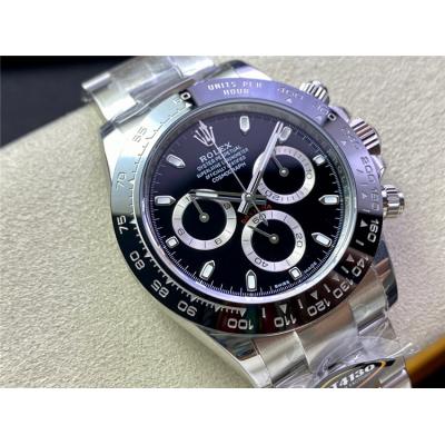 BTF Daytona 116500 SA4130 Automatic Chronograph Mens Watch Ceramics Bezel Black Dial 904L SS Bracelet Best Edition