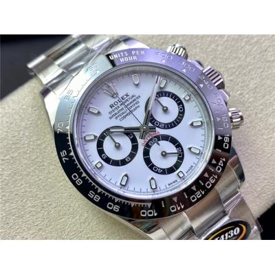 BTF Daytona Panda 116500 SA4130 Automatic Chronograph Mens Watch Ceramics Bezel White Dial 904L SS Bracelet Best Edition