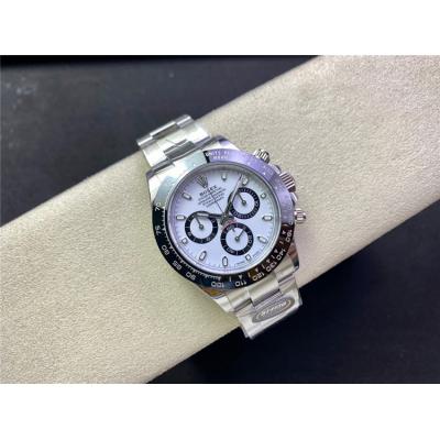 BTF Daytona Panda 116500 SA4130 Automatic Chronograph Mens Watch Ceramics Bezel White Dial 904L SS Bracelet Best Edition