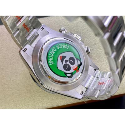 BTF Daytona Panda 116500 SA4130 Automatic Chronograph Mens Watch Ceramics Bezel White Dial 904L SS Bracelet Best Edition