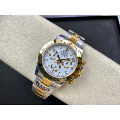 Daytona 116503 SA4130 Automatic Chronograph Mens Watch Best Edition BTF Two Tone YG White Dial 904L SS Bracelet CHS