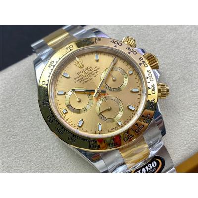 Daytona 116503 SA4130 Automatic Chronograph Mens Watch Best Edition BTF Two Tone YG Champagne Dial 904L SS Bracelet CHS