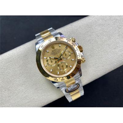 Daytona 116503 SA4130 Automatic Chronograph Mens Watch Best Edition BTF Two Tone YG Champagne Dial 904L SS Bracelet CHS