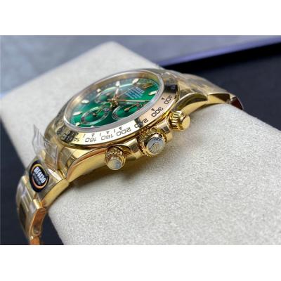 Daytona 116508 SA4130 Automatic Chronograph Mens Watch Best Edition BTF YG Green Dial 904L SS Bracelet CHS