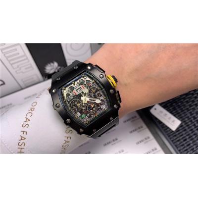 Replica RM11-03 A21j Automatic Movement Mens Watch Skeleton Dial Rubber Strap E61