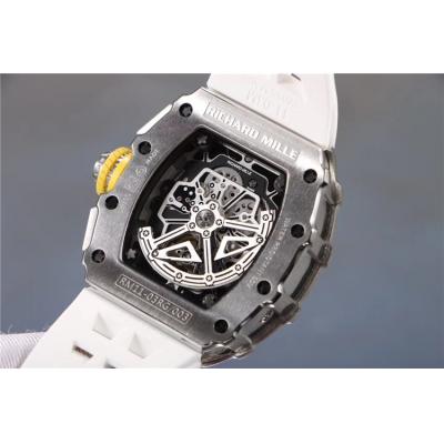 Replica RM11-03 A21j Automatic Movement Mens Watch Skeleton Dial Rubber Strap E62