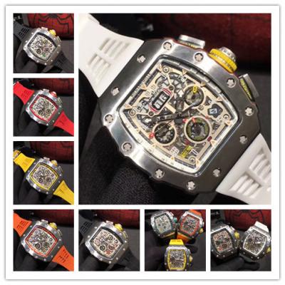 Replica RM11-03RG A21j Automatic Movement Mens Watch Skeleton Dial Rubber Strap C E64