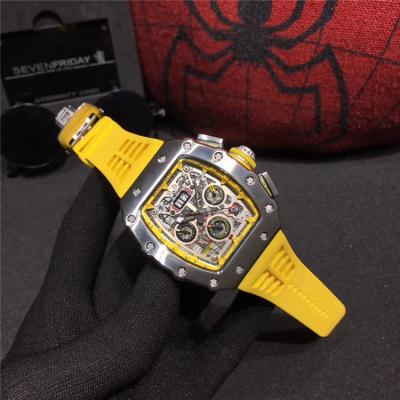 Replica RM11-03RG A21j Automatic Movement Mens Watch Skeleton Dial Rubber Strap C E64