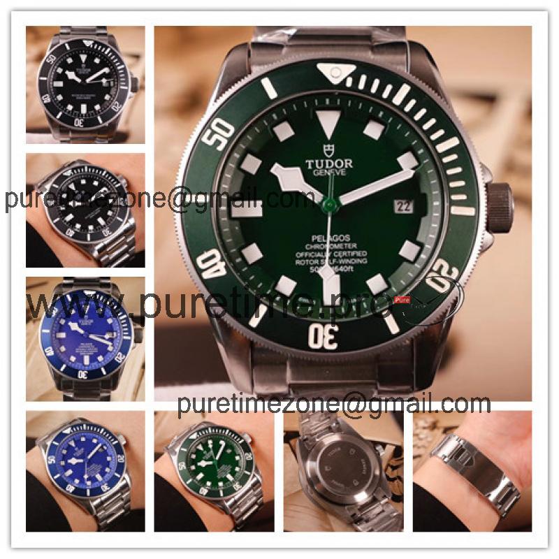 Replica Pelagos Japan Miyota 8215 Automatic Movement Mens Watch Green Dial Stainless Steel E13