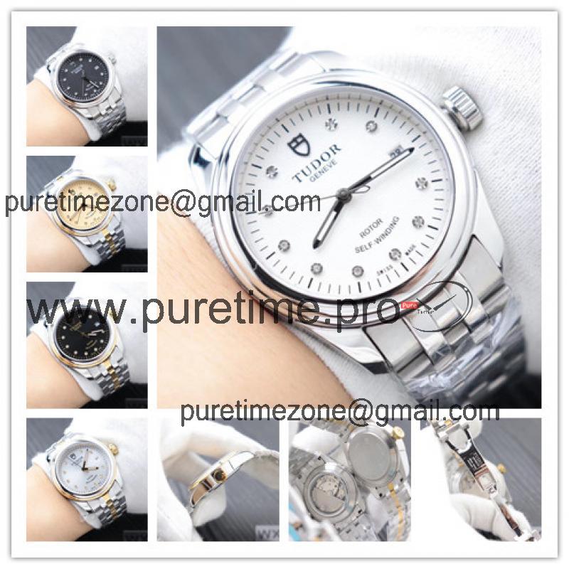 Replica Heritage Advisor Japan Miyota 8215 Automatic Movement Mens Watch White Dial SS Jubilee Bracelet E14