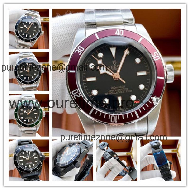 Replica Black Bye A21j Automatic Movement Mens Watch Black Dial Stainless Steel E52