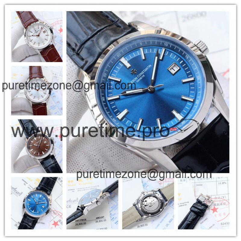 Replica Traditionnelle Japan Miyota 8215 Automatic Mens Watch Blue Dial Leather Strap E28