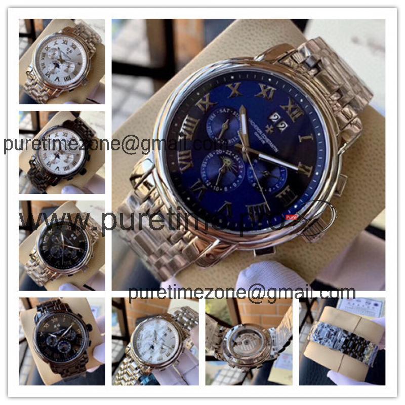 Replica Fiftysix A21j Automatic Movement Mens Watch Blue Dial Stainless Steel E65