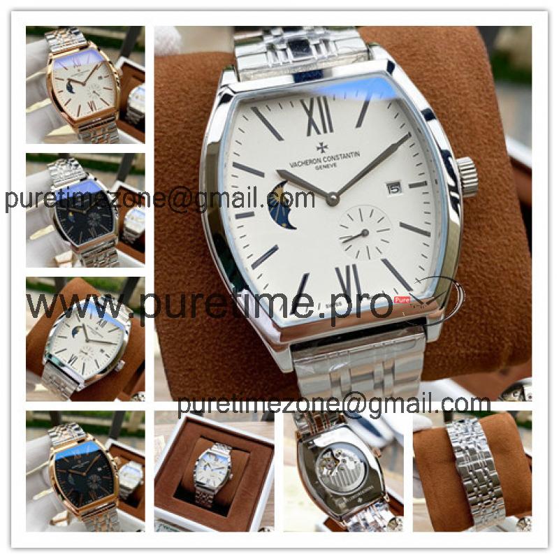 Replica Malte A21j Automatic Movement Mens Watch White Dial Stainless Steel A E75