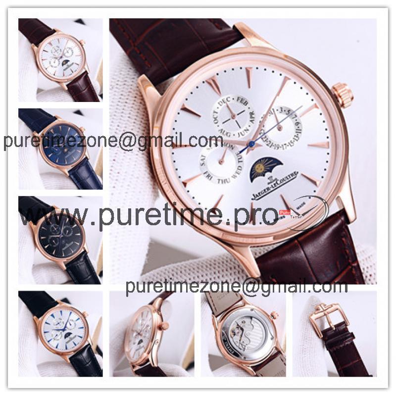 Replica Patrimony A21j Automatic Movement Mens Watch White Dial Leather Strap A E84