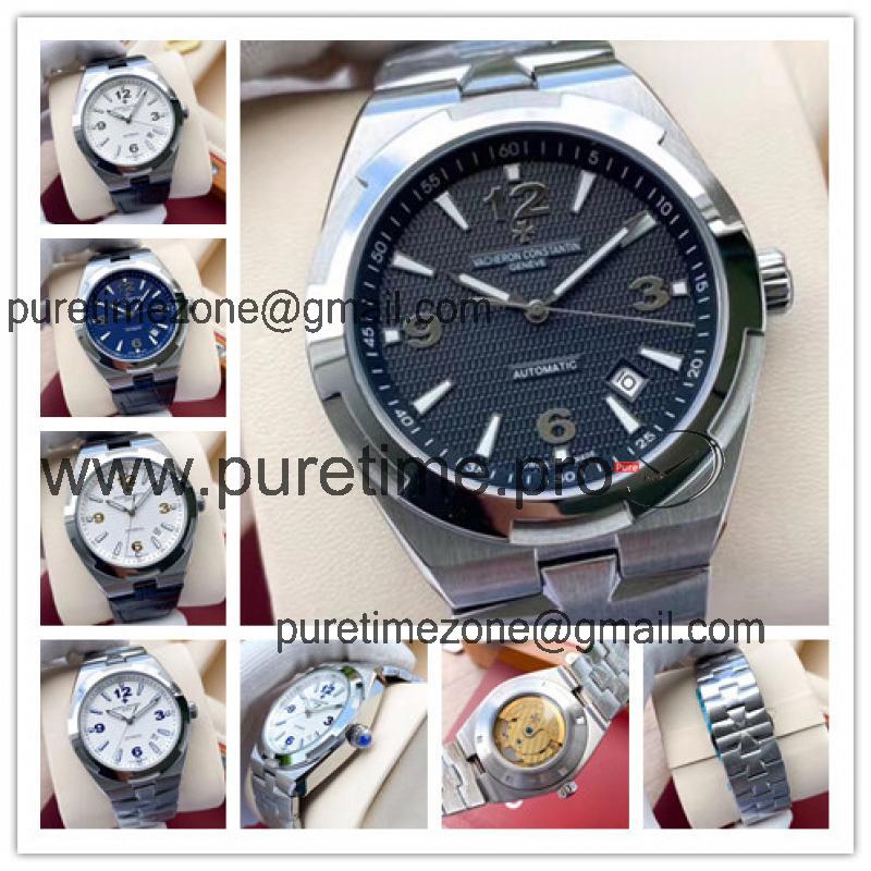 Replica Overseas A21j Automatic Movement Mens Watch Black Dial Stainless Steel E129