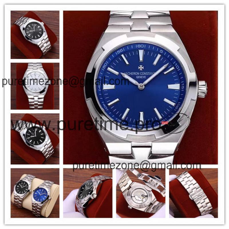 Replica Overseas A21j Automatic Movement Mens Watch Blue Dial Stainless Steel A E137