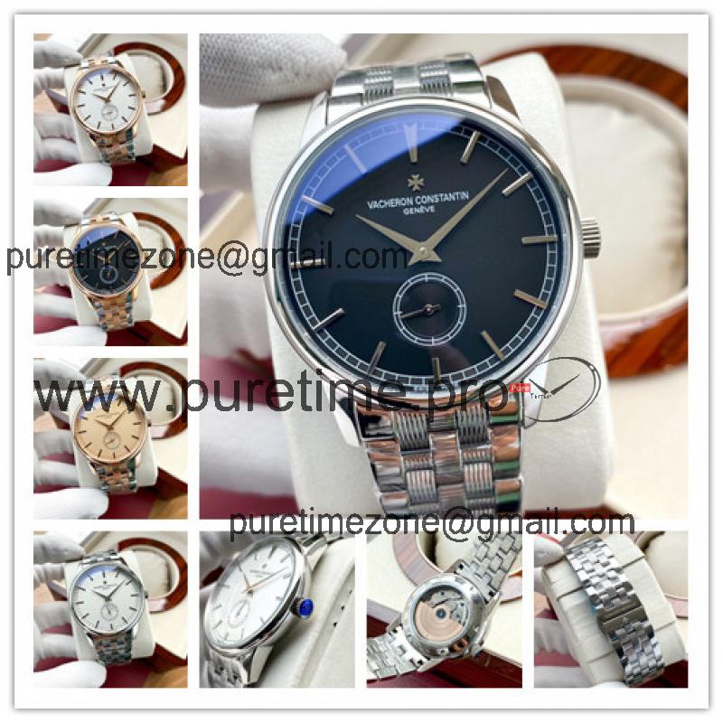 Replica Traditionnelle A21j Automatic Movement Mens Watch Black Dial Stainless Steel B E158