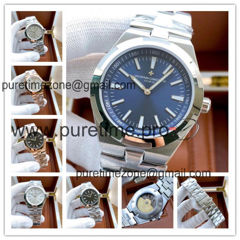 Replica Overseas A2813 Automatic Movement Mens Watch Blue Dial Stainless Steel B E159