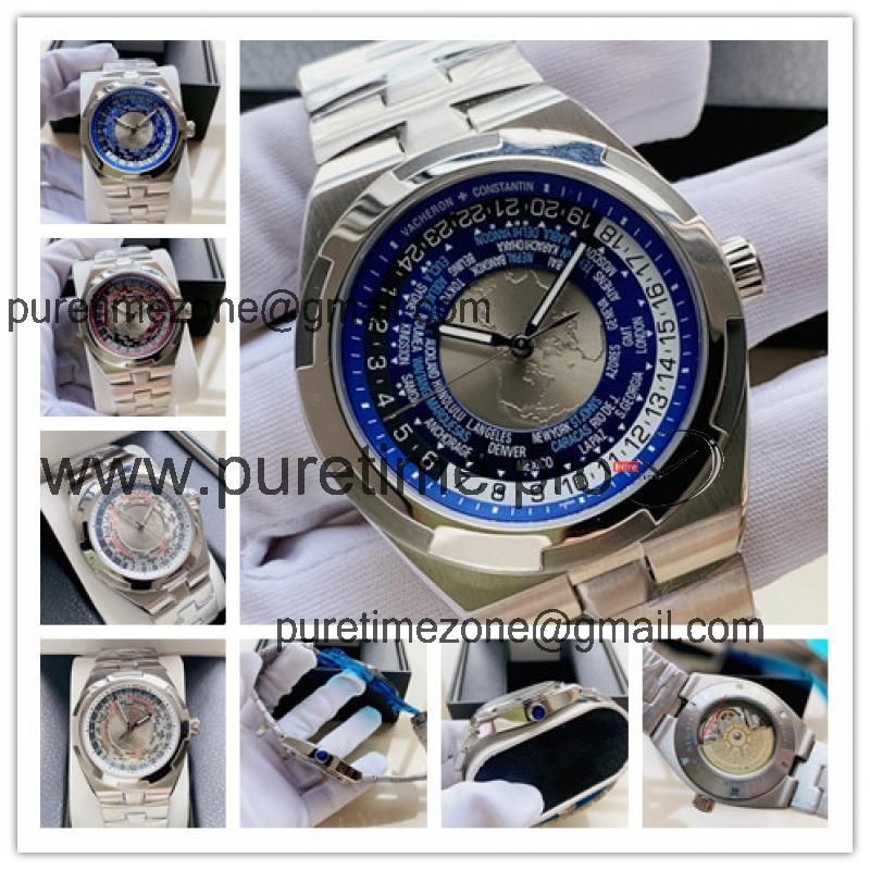 Replica Overseas A21j Automatic Movement Mens Watch Blue Dial Stainless Steel E168