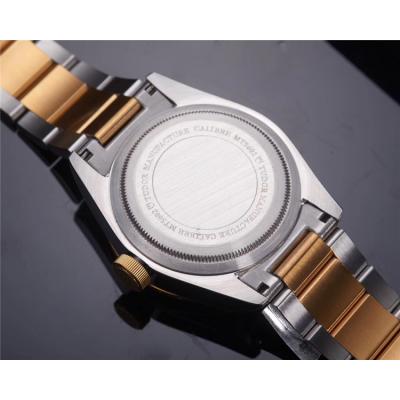 Replica Black Bye Japan Miyota 8215 Automatic Movement Mens Watch Black Dial Two Tone Yellow Gold E02