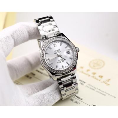 Replica Heritage Advisor Japan Miyota 8215 Automatic Movement Mens Watch Silver Dial Diamonds Case Stainless Steel E03