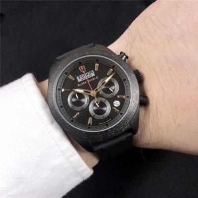 Replica Fastrider Japan VK Quartz Chronograph Movement Mens Watch Black Dial Rubber Strap E11