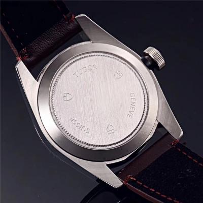 Replica Black Bye A21j Automatic Movement Mens Watch Black Dial Leather Strap B E16