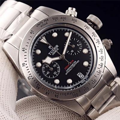 Replica Grantour Japan Quartz Chronograph Movement Mens Watch White Dial Stainless Steel E22