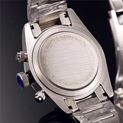 Replica Grantour Japan Quartz Chronograph Movement Mens Watch White Dial Stainless Steel E22