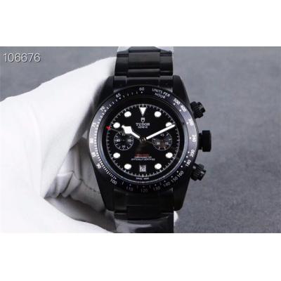 Replica Grantour A2813 Automatic Movement Mens Watch Black Dial PVD Steel A E25