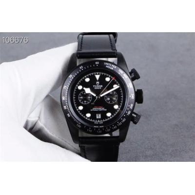 Replica Grantour A2813 Automatic Movement Mens Watch Black Dial PVD Steel A E25