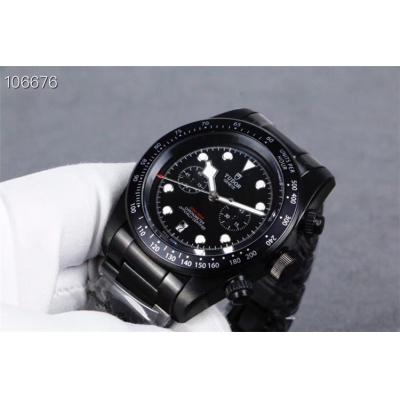 Replica Grantour A2813 Automatic Movement Mens Watch Black Dial PVD Steel A E25