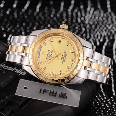 Replica Heritage Advisor A21j Automatic Movement Mens Watch Gold Dial Two Tone Yellow Gold A E29