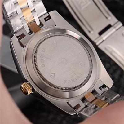 Replica Heritage Advisor A21j Automatic Movement Mens Watch Gold Dial Two Tone Yellow Gold A E29