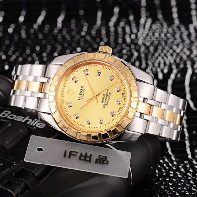 Replica Heritage Advisor A21j Automatic Movement Mens Watch Black Dial Two Tone Yellow Gold D E29