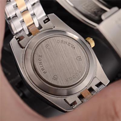 Replica Heritage Advisor A21j Automatic Movement Mens Watch Black Dial Two Tone Yellow Gold D E29