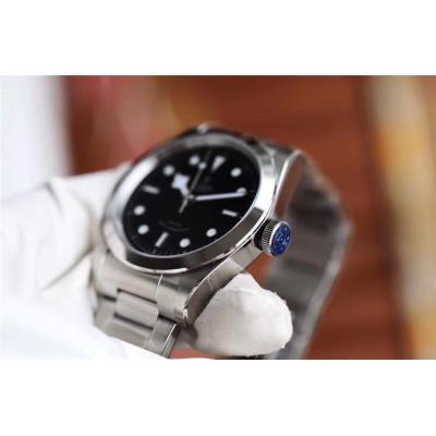 Replica Black Bye A2824 Automatic Movement Mens Watch Black Dial Stainless Steel E38