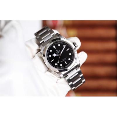 Replica Black Bye A2824 Automatic Movement Mens Watch Black Dial Stainless Steel E38