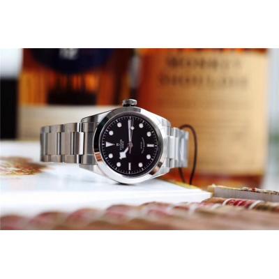 Replica Black Bye A2824 Automatic Movement Mens Watch Black Dial Stainless Steel E38