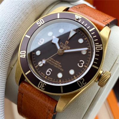 Replica Black Bye Japan Miyota 8215 Automatic Movement Mens Watch Blue Dial Leather Strap E40