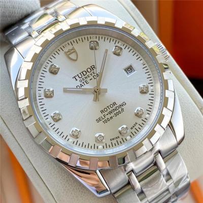 Replica Heritage Advisor Japan Miyota 8215 Automatic Mens Watch Silver Dial Two Tone Yellow Gold B E41