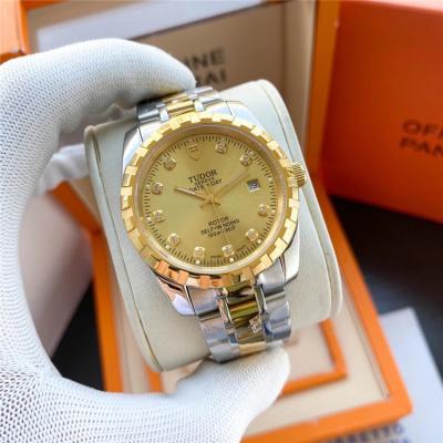 Replica Heritage Advisor Japan Miyota 8215 Automatic Mens Watch Silver Dial Two Tone Yellow Gold B E41